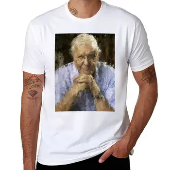 Yeni David Attenborough Boyama T-Shirt spor fan t-shirt yaz üstleri erkekler egzersiz gömlek