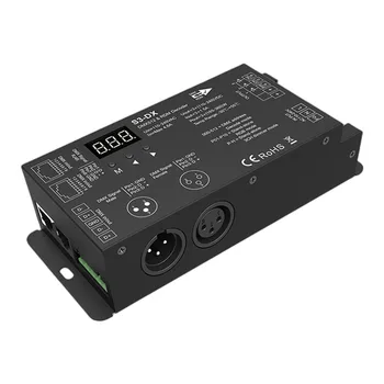 S3-DX 110-240VAC Yüksek Gerilim 3CH*1.5 A LED Şerit DMX Dekoder (RF ile) kontrol tek renk, çift renk, RGB veya RGBW LED şerit