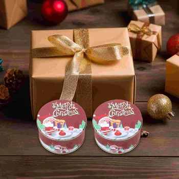 12 Adet Noel şeker kavanozu saklama kutuları Dekorları Süsler Noel Baba Dekorasyon Noel Tedavi Teneke Çocuk Düğün Iyilik