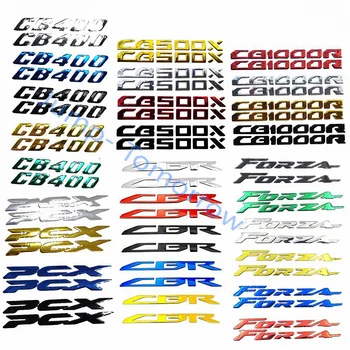 Honda için CBR250 CBR400 CBR1000 CB400 PCX125 150 Forza250 300 CB500X CB1000R Motosiklet Çıkartmalar 3D Rozet Çıkartması Tankı Pad Sticker