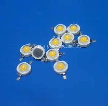 50 adet Gerçek Tam Watt 3 W Yüksek Güç LED lamba ampulü Diyotlar SMD beyaz 110-120LM Led Çip 3 W - 18 W Spot ışık Downlight