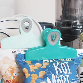 Çok fonksiyonlu Çanta Çip Şişirilmiş Taze Gıda Klipleri ile Kaplı Silikon Fotoğraf Dosya Kelepçeleri Aperatif Mühür Klip Mutfak Gıda Depolama Aracı