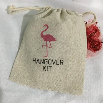 kişiselleştirin Flamingo düğün Hangover Kiti favor hediye Karşılama Çanta Bekarlığa Veda gelin duş Kaktüs parti hediye çantası