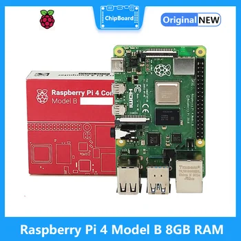 Ahududu Pi 4 Model B 8GB RAM linux Geliştirme Kurulu Cortex-A72 64-bit Dört çekirdekli 1.5 GHz SOC 2.4 & 5.0 GHz WiFi Bluetooth 5.0