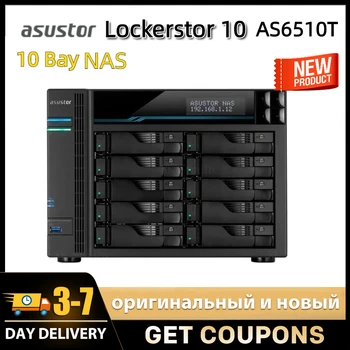 Asustor Lockerstor NAS 10 10 Bay AS6510T 8GB DDR4 RAM NAS Sunucu kasası Bulut Depolama Ağı Bulut veri istasyonu