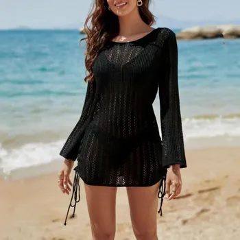 Kadın Mayo Yaz Mayo Kapak Ups Düz Renk Basit Ve Şık Yeni Desen Plaj Ve Sahil Güneş Koruyucu Elbise 수영복