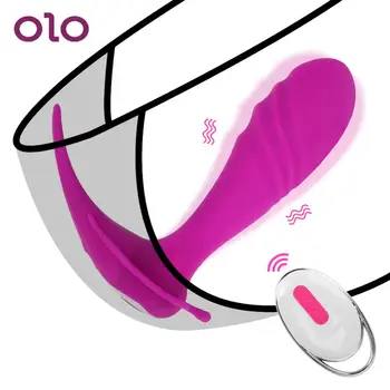 Giyilebilir Külot Vibratör Klitoris Stimülatörü Dildos 10 Hız Yetişkin Ürünleri Yapay Penis Vibratör Kadınlar için Seks Oyuncakları