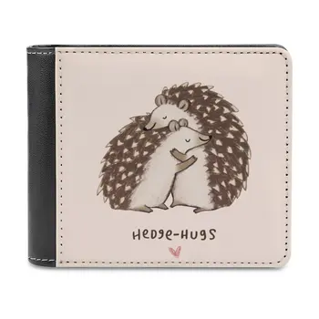Hedge-Hugs deri cüzdan Kredi kart tutucu Lüks Cüzdan Kirpi Kirpi Kirpi Kirpi Çit Domuz Domuz Hedgepig