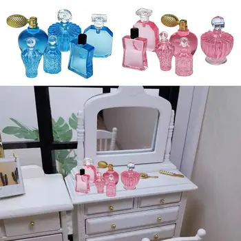 Dekorasyon Oyuncak Hediye mutfak mobilyası 1: 12 Evcilik Parfüm Şişesi Minyatür Parfüm Şişesi Bebek Evi Aksesuarları