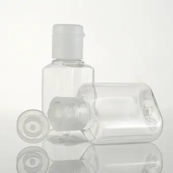 20ml plastik kapaklı kelebek kapaklı sıvı şişe, 20 cc kozmetik losyon PET şişeler el dezenfektanı kabı LX2444
