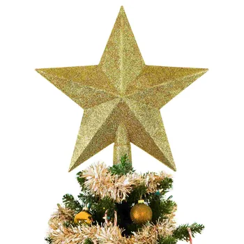 Noel Yıldız Ağacı Topper Köpüklü Pentagram Treetop Süs Klasik Festivali Dekorasyon