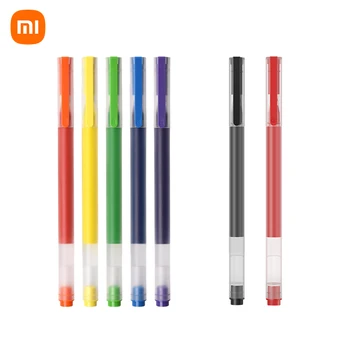 Orijinal Xiao mi yüksek kapasiteli mürekkep kalem 7 renk 0.5 mm Xiao mi kalem mi kalem yazma okul için kalem ofis sanat Kırtasiye büyük Mürekkep Kalem