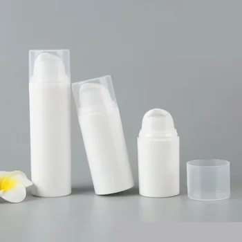 15/30/50ML boş plastik kozmetik şişe seyahat Mini sıvı şişeleri havasız pompa Vakum Tuvalet konteyner