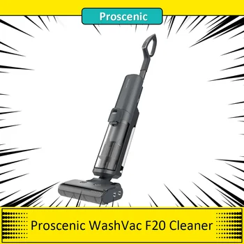 Proscenic WashVac F20 akülü ıslak kuru elektrik süpürgesi Kendi Kendini Temizleyen App Kontrolü 15KPa Emme, 1L Su Deposu, 45 Dakika Çalışma Süresi