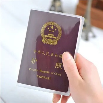 seyahat şeffaf pasaport kapağı cüzdan saydam su geçirmez belge KİMLİK kartı sahipleri pasaport çantası koruyucu kılıf