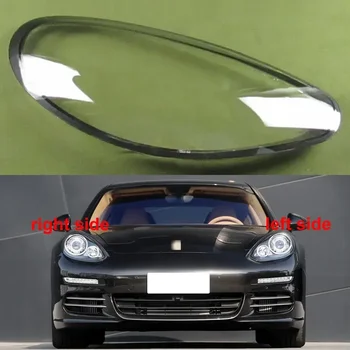 Porsche Panamera 2014 için 2015 2016 Far Şeffaf Abajur Far Kapağı Lamba Kabuk Farlar Lens Pleksiglas