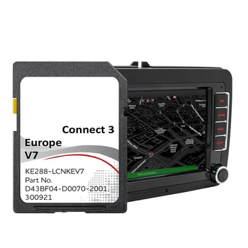Connect3 V7 Navigasyon Sat NAV 16GB Nissan Juke 2014 İçin 2016 2017 SD Kart Kapağı Avrupa İspanya Finlandiya