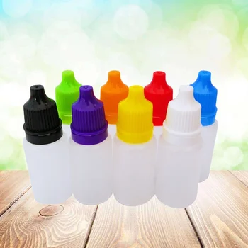8 adet 20ml Boş Plastik Sıkılabilir Damlalık Şişeler Göz Sıvı Damlalık Damlama Şişeleri (Rastgele Renk)
