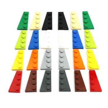 Kanat Şekli Kama Plakası 4x2 Sol Sağ DIY Enlighten Yapı Taşı MOC Tuğla Parçaları 41770 41769 İle Uyumlu Lego Şehir Oyuncaklar