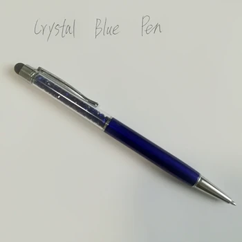 Renkli Kristal Tükenmez Kalem Moda Yaratıcı Stylus Dokunmatik Kalem Yazma Kırtasiye Ofis ve Okul kalem tükenmez kalem mürekkebi Siyah