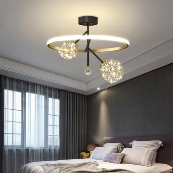 Modern LED lamba avizeler oturma odası yatak odası yemek mutfak ışıkları avize lambaları kapalı ev aydınlatma cilalar