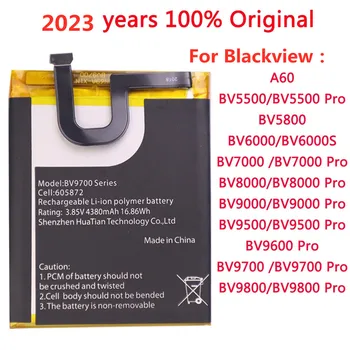 2023 Yeni 100 % Orijinal Pil Blackview A60 BV5500 BV5800 BV6000 BV7000 BV8000 BV9000 BV9500 BV9600 BV9700 BV9800 Pro Telefon