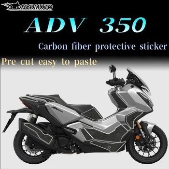 HONDA için ADV 350 ADV350 2022 2023 Motosiklet 3D / 6D Footrest Pad Cam Çıkartması Karbon fiber sticker Süslemeleri Sticker Tam Set