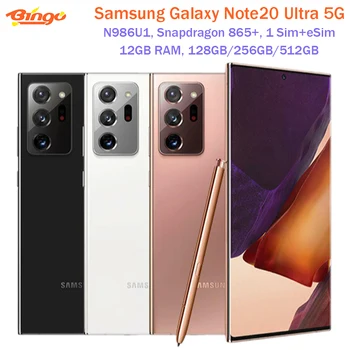 Samsung Galaxy Not 20 Ultra 5G Note20 N986U1 128 / 512GB Octa Çekirdek Snapdragon 865 + 6.9