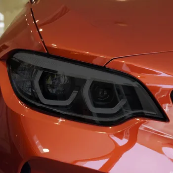 BMW için M2 F87 Rekabet CS 2016-On Araba Far Tonu Siyah koruyucu film Arka Lambası Şeffaf TPU Sticker Aksesuarları 2P