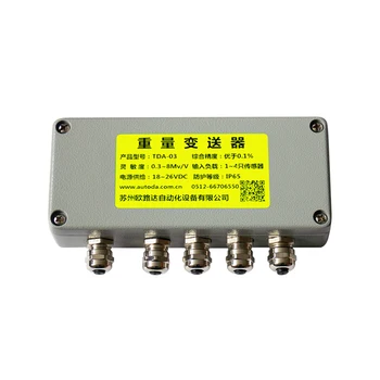 TDA-03 alüminyum alaşımlı ağırlık verici 4-20mA PLC 4'ü 1 Sensör amplifikatörüne bağlayın