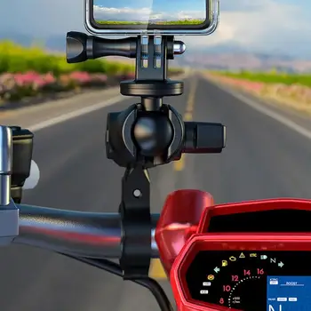 Bisiklet Motosiklet Sabit Braket Topu Kafa Braketi Tabanı Bisiklet Cep Telefonu Navigator GPS Montaj Standı Topu Kafa Gidon