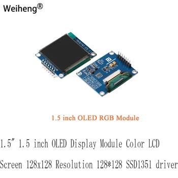 1.5 1.5 inç OLED Ekran Modülü Renkli LCD Ekran 128x128 Çözünürlük 128128 SSD1351 sürücü