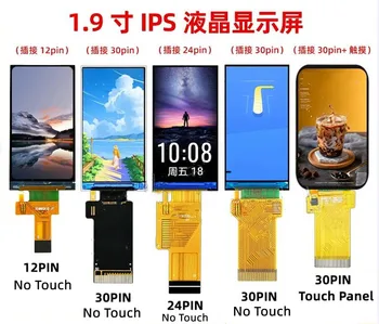 IPS 1.9 inç 12PIN/24PIN / 30PIN SPI HD TFT LCD Renkli Ekran ST7789 Denetleyici 8Bit Paralel Arabirim 170 (RGB) * 320
