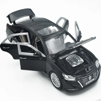 Toyota Crown için uygun 1/24 kalıp döküm alaşım araba modeli simülasyon metal model oyuncak araba müzik ve ışık ile geri çekin