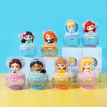 Disney Prenses Rüya Çiçek Serisi Mücevher Kutusu Güzel Kar Beyaz Aurora Ariel Belle Aksiyon Figürü oyuncak bebekler Çocuklar için Hediyeler