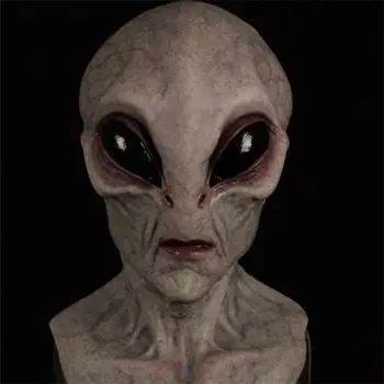 Alien Maske Gizemli Ve Öngörülemeyen 300g Ufo Uzay Tema Cadılar Bayramı Aksesuarları Unutmak Güzel Rol Oynamak Maske Açıklama