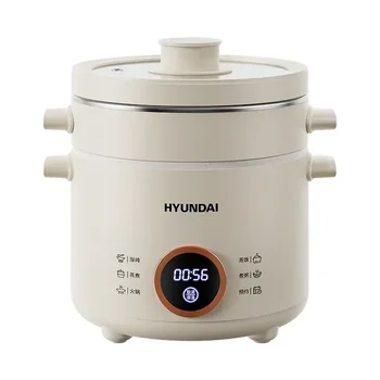2L elektrikli pirinç pişirici tencere Mini Multicooker yemek kabı Pirinç Ocaklar Hotpot yapışmaz Elektrikli Tava buharlı pişirme tenceresi 220V