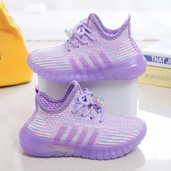 Kızlar Sneakers Çocuk Ayakkabı Nefes Platformu Çocuklar gündelik ayakkabı 7 İla 12 Yıl Spor Tenis Ayakkabıları Kız için Ücretsiz Kargo