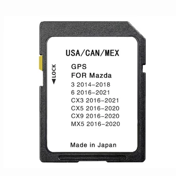 Yeni 2022 Navigasyon SD GPS Kartı Kuzey Amerika Mazda 3 6 İçin CX3 5 9 MX5 İle Anti Sis Sticker