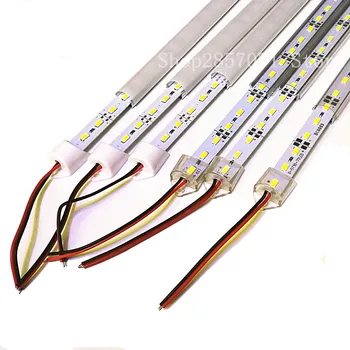 5 Adet 50cm DC12V SMD 5630/5730 LED sabit LED şerit bar ışığı + pc kapak LED BAR tüp lamba (sıcak beyaz / soğuk beyaz / Doğal Beyaz