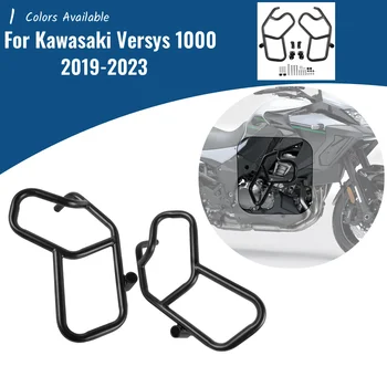 Crash Bar Motor Yan Koruma Tampon Üst Çerçeve Kaymak Düşen Koruyucu Kawasaki İçin 1000 Versys1000 2019-2023 2021 2022