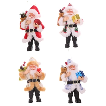 Noel Noel süslemeleri Reçine Noel Baba süsler Ayakta küçük bebek süsleri kolye Noel süslemeleri 2019 ev