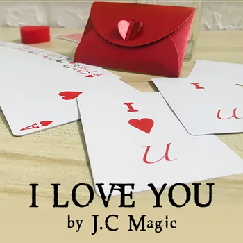 Seni Seviyorum JC Sihirli Kart Sihirli Hileler Magia Magie Büyücüler Sahne Yakın Çekim Yanılsama Hile + Öğretici