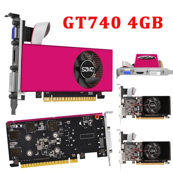 GT740 4GB DDR5 Grafik Kartı DVI HDMI Uyumlu Arayüzü 128 Bit PCI-E2.0 16X Düşük Profilli Ekran Kartı Ofis/Ev için
