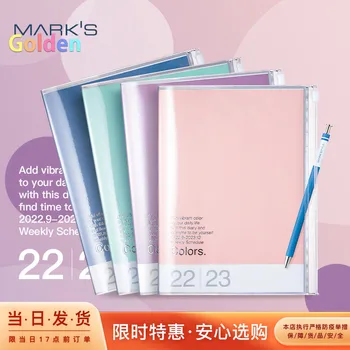 Japonya Mark'ın 2023 Dikey Zaman Çizelgesi Haftalık Planlayıcısı Kitaplar İngilizce Yumuşak Dizüstü Düz Renk Depolama Kapağı Notlar A5 A6 Boyutu