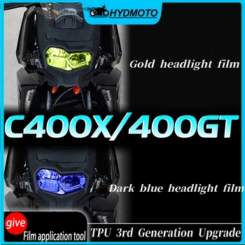 BMW için C400GT C400X far filmi füme siyah kuyruk ışık filmi şeffaf koruyucu film dikiz aynası filmi su geçirmez mod
