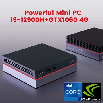 Topton Mini PC i9 12900H i7 12700H NVIDIA GTX1060 4G 2 * DDR4 NVMe SSD Masaüstü Oyun Mini oyun bilgisayarı Windows 11 8K UHD HTPC