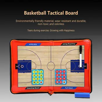 Katlanabilir Basketbol Öğretim Panoya Kiti Fermuar Tasarım Güçlü Manyetik Nclear Baskı Taktik Kurulu