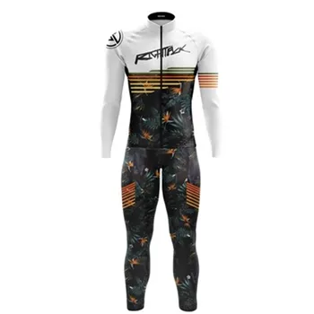 Ilkbahar, Sonbahar ve Kış Uzun kollu Pantolon Ironman Triatlon Seti Çelik Bisiklet / Koşu / Yüzme Hızlı Kuru Solunum Cilt