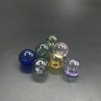 16mm renkli yuvarlak top cam küre küreler kolye cam şişe flakon kolye takı aksesuarları bulguları el yapımı kolye boncuk